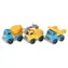 TEDDIES Sada stavebných áut 3 ks / Voľný chod / plast / 7 x 10 cm / od 3 rokov