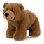 TEDDIES Plyšový medveď hnedý 30 cm / Plyšák / Plyš / Plnený guličkami / od 0 mesiacov