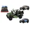 KINSMART Model auta Jeep Wrangler Camo Edition / Model auta / kov a plast / spätné natiahnutie / 13 cm / od 3 rokov