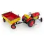 KOVAP Traktor Zetor s valníkom červený / 1:25 / 28 cm / kov / na kľúčik / od 3 rokov