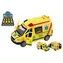 TEDDIES Auto ambulancia 14,5 cm / Otváracie dvere / Zotrvačník / Svetlo a zvuk / od 3 rokov