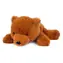 TEDDIES Plyšový medveď hnedý ležiaci 27 cm / od 3 rokov