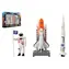 TEDDIES Vesmírna sada astronaut a raketoplán / 6 ks / kov/plast / od 3 rokov