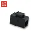 Lynx Keystone spojka UTP Cat5e čierna / Spojka / Cat5e / 8P8C (RJ45)