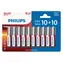 Philips Power LR6P20BP/10 AA 10+10 ks / Batéria / 1,5 V / alkalická