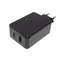 Value Napájací adaptér sieťový 230V / Nabíjačka / 1x USB QC 3.0 / 1x USB-C PD / 33W