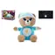 TEDDIES Usínáček Medvedík modrý / Plyš / 32 cm / Svetlo a zvuk / Na batérie / 12m+