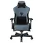 Anda Seat T-Pro 2 modrá / Herná stolička / veľkosť XL / ľanová tkanina / nosnosť 200 kg