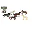 TEDDIES Kone / 6 ks / plast / 6-7 cm / od 3 rokov
