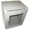 Xtendlan Skriňa 10" 12U 280×350 mm sivá / Nástenný rozvádzač / presklené dvere