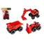 TEDDIES Stavebné autá 3 ks / Na voľný chod / Plast / 15-19 cm / od 3 rokov
