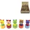 TEDDIES Drevená pečiatka zvieratko s viečkom / 5 druhov / drevo, plast / 6 cm / od 3 rokov