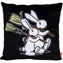 MORAVSKÁ ÚSTREDŇA Vankúš Bob a Bobek Práca čierny / 30x30 cm / 100% polyester / od narodenia
