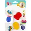BAM BAM Hrkálka trojuholník s krúžkami a guličkami / Plast / 13 x 13 cm / od narodenia