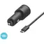 Motorola TurboPower 45W čierna / Autonabíjačka / USB-C / USB-A / PD / QC 3.0 / 1,5 m kábel