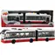 SPARKYS Kĺbový autobus City Service Car červená / Na zotrvačník / Zvukové efekty / Mierka 1:16 / od 3 rokov