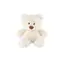 TEDDIES Plyšový medveď sediaci biely / Plyš / 35 cm / od 0 mesiacov