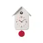 Guzzini HOME QQ biela / Kukučkové hodiny / s kyvadlom / ABS plast