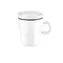 Guzzini Coffee&Go biela / Šálka na espresso / Dvojplášťový / Plast / 50 ml