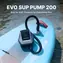 Flextail Evo SUP Pump 200 tmavo šedá / Prenosná vzduchová pumpa / tlak 45 PSI / prietok 450 l/min