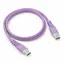 Powerton Energy PASTEL EDITION fialová / Kábel / USB-C - USB-C / 60 W / PD / 1 m / silikónový