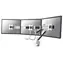 Neomounts Select NM-D775DX3 biela / Držiak pre 3 monitory / 17-27" / svorka / VESA 100x100 / nosnosť 6 kg
