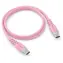 Powerton Energy PASTEL EDITION ružová / Kábel / USB-C / silikónový / PD 60W / 1 m