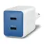 Targus HyperJuice Flex 45W modrá / Nabíjačka do siete / GaN / 2x USB-C