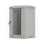 Lanberg WF11-3309-10S sivá / Nástenný rack / 10" / 9U / 300×300 mm / sklenené dvere / flat pack