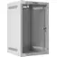 Lanberg WF10-2309-10S sivá / Nástenný rack / 10" / 9U / 280×310 mm / sklenené dvere / flat pack