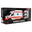TEDDIES Auto ambulancia 26 cm / Otváracie dvere / Lehátko pre pacientov / Zotrvačník / Svetlo a zvuk