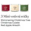 Yankee Candle Vianočná sada 2026 / Darčeková sada 3 votívnych sviečok v skle / 3x 37 g