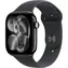 Apple Watch Series 11 GPS+Cellular 46mm Klavírno čierne hliníkové telo - Čierny športový remienok M/L / 160-210 mm