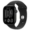 Apple Watch Series 12 GPS 42mm Čierne hliníkové telo - Čierny športový remienok S/M / 130-180 mm
