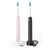 Philips HX3675/15 ružová + čierna / Sonická zubná kefka / 2ks / 31.000 kmitov / 1 režim / časovač
