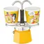 Bialetti Set Mini Express Lichtenstein 100 ml žltá / moka kanvička na 2 šálky 