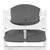 Hauck Polstrovanie Select na stoličky Alpha+, Beta+ a Arketa, Muslin, Dark Grey