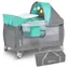 Lionelo Postieľka cestovná Sven PLUS Turquoise Grey