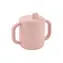 Beaba Hrnček silikónový s náustkom ružová / od 8 mesiacov