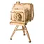 RoboTime drevené 3D puzzle Historický fotoaparát / od 8 rokov / 140 dielikov / Obtiažnosť: nízka