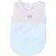 Petitcollin Spací vak ružovo-biely pre bábiky 36-40 cm / od 18 mesiacov