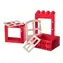LW Toys Kreatívny set okna a dvere KOCKY / Lego- kompatibilný / 3 dieliky 