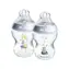 Tommee Tippee Natural Start samosterilizačná dojčenská fľaša s ANTI-COLIC cumlíkom, pomalý prietok, 260 ml, 0m+, 2 ks
