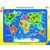 Ravensburger - Puzzle - Mapa sveta so zvieratami / 30 dielikov / od 4 rokov