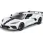 Maisto Chevrolet Corvette Stingray Coupe (High Wing) 2020 biela / mierka 1:18 / od 3 rokov