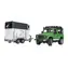 Bruder 2592 Land Rover s prívesom na prepravu koní vrátane 1 koňa / 1:16 / od 4 rokov