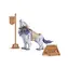 Robotime 3D drevené puzzle Vlk bojovník - Warrior Wolf / od 8 rokov / 92 dielikov / Obtiažnosť: jednoduchá