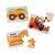 Bigjigs Toys Puzzle 3v1 Stavebné stroje / od 2 rokov
