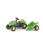Rollytoys Šliapací traktor Rolly Kid s vlečkou - zelená / od 3 rokov 
