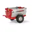 Rollytoys Vlečka za traktor 1osá "Farm Trailer" - striebročervená / od 3 rokov 